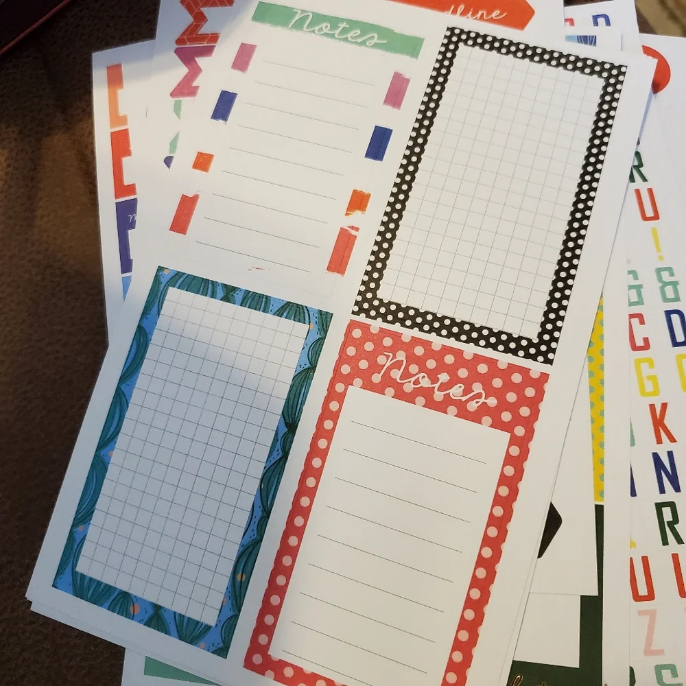 Batch of planner stickers